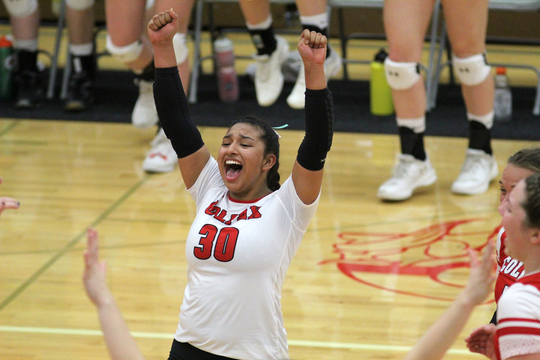 Cameron at Colfax volleyball regionals 10-24-19